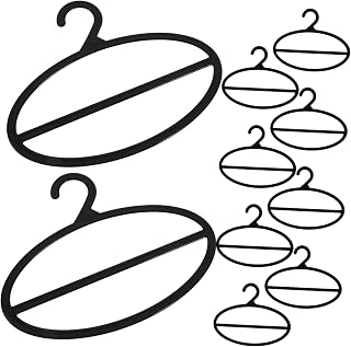 Unomor 10pcs Rotating Scarf Holder Plastic Hanger for Organizing Ties Scarves and Belts Space-Saving Closet Organizer Access for and Selection