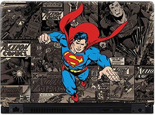 Skinit Decal Laptop Skin Compatible with Latitude 5490 - Officially Licensed Warner Bros Superman Mixed Media Design