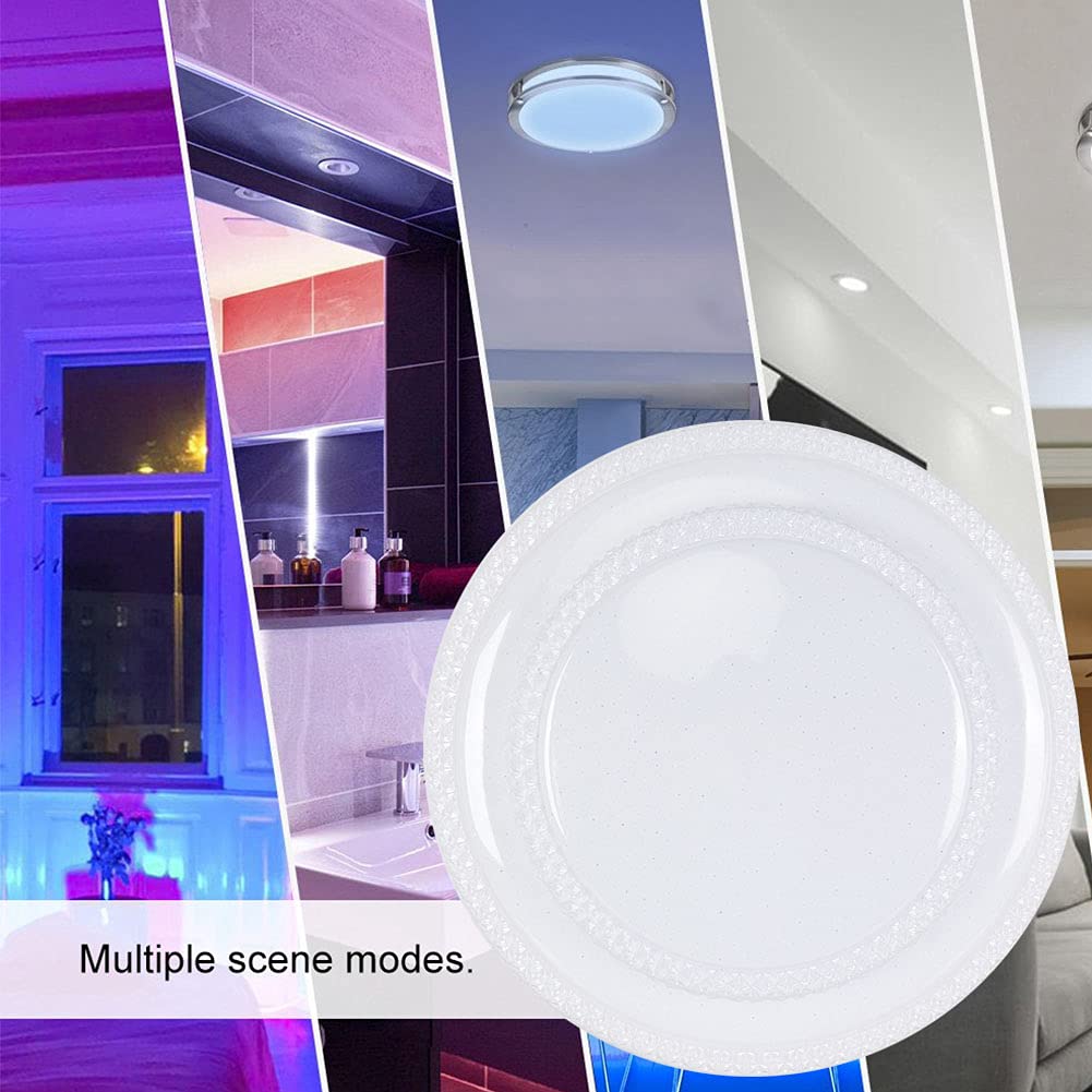 Qcwwy Sufitowa Smart 15 Cali 60W RGBWW, Kompatybilna z Alexa Home