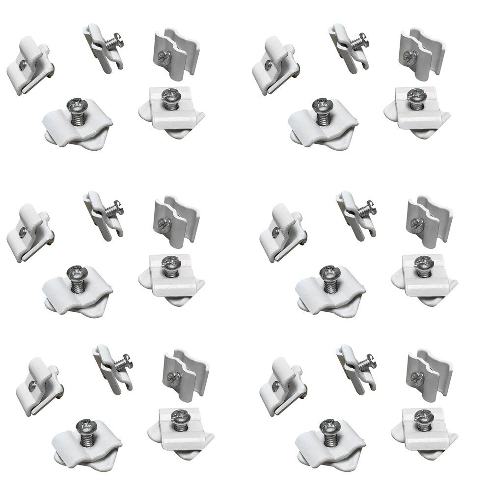 Amazon.com: Prolinemax 100 Pc WHITE Gridwall Joining Connectors Grid ...