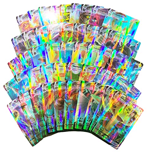 100 Pièces Vmax Carte Rare, Vmax Cartes à Collectionner, Vmax Cartes Spéciales Rare, Cartes D'échange de Cartes Flash Amusantes, Version Anglaise, Non Originale Cover