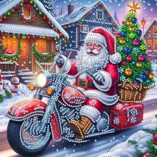 SUNSIERWEI Weihnachten Weihnachtsmann Diamond Painting Erwachsene und...