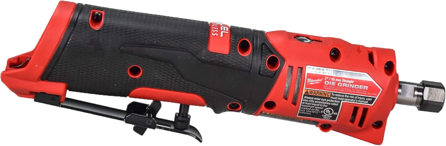 Milwaukee 2486-22 M12 FUEL 12V Straight DieGrinder Kit with (2) 2.0Ah Battery, Charger & Tool Bag - Image 6