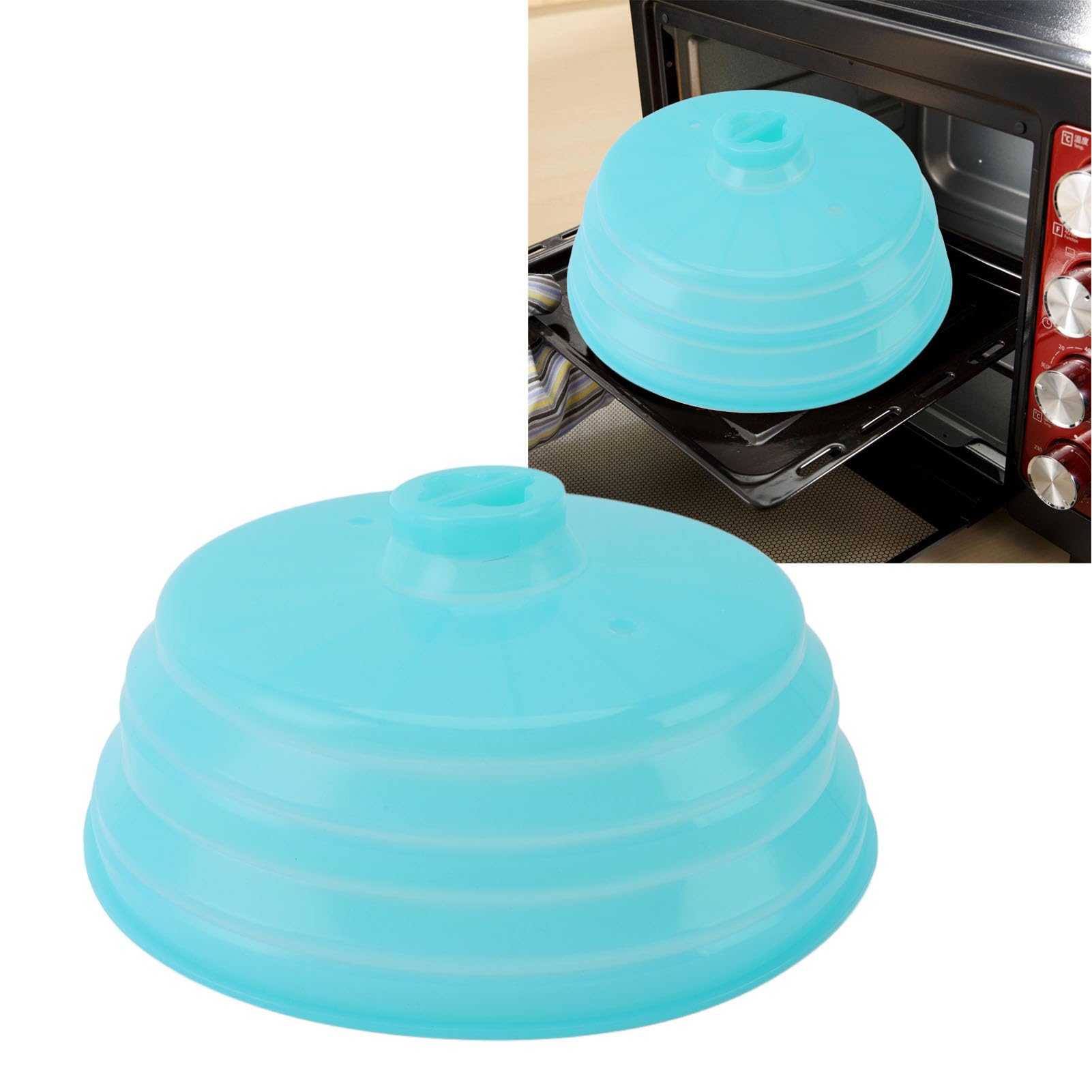 Mikrowellen-Spritzschutz 4er Set – Abdeckung Mit Dampflöchern, 26,7x8,9 Cm, BPA-frei, Spülmaschinenfest