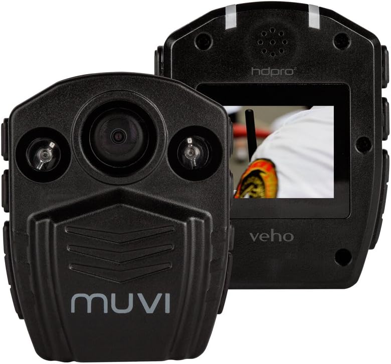 Veho Muvi HD Pro 2 Camcorder | Handsfree | Body Worn | Video Camera | Security Cam | 32GB Internal Memory | 1080p30 - Black (VCC-005-MUVI-HDPRO2)