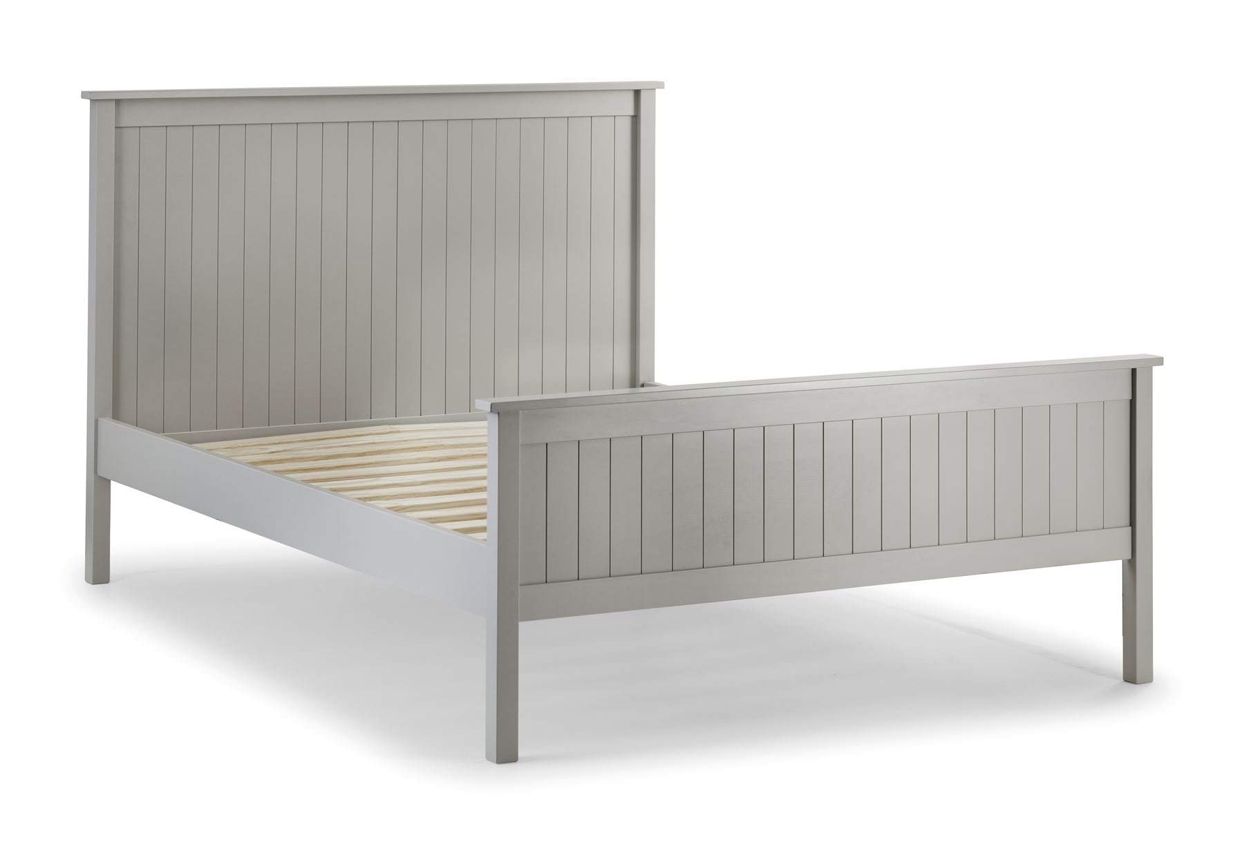 Julian Bowen Maine 135CM Bed, Wood, Dove Grey, Double