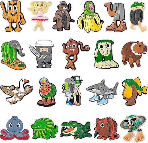 Shoe Charms for Kids,Women Cartoon Shoe Decoration for Shoes Bracelet Wristband Clog Sandals Birthday Gifts