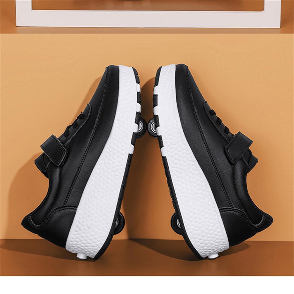 Mateju Enfant Chaussures à roulettes Fille Garçon, 2 en 1 Patins à roulettes Chaussures de Skateboard avec Roues Automatiques Retractable pour Femme Homme Adulte Adolescents 29-43 EU