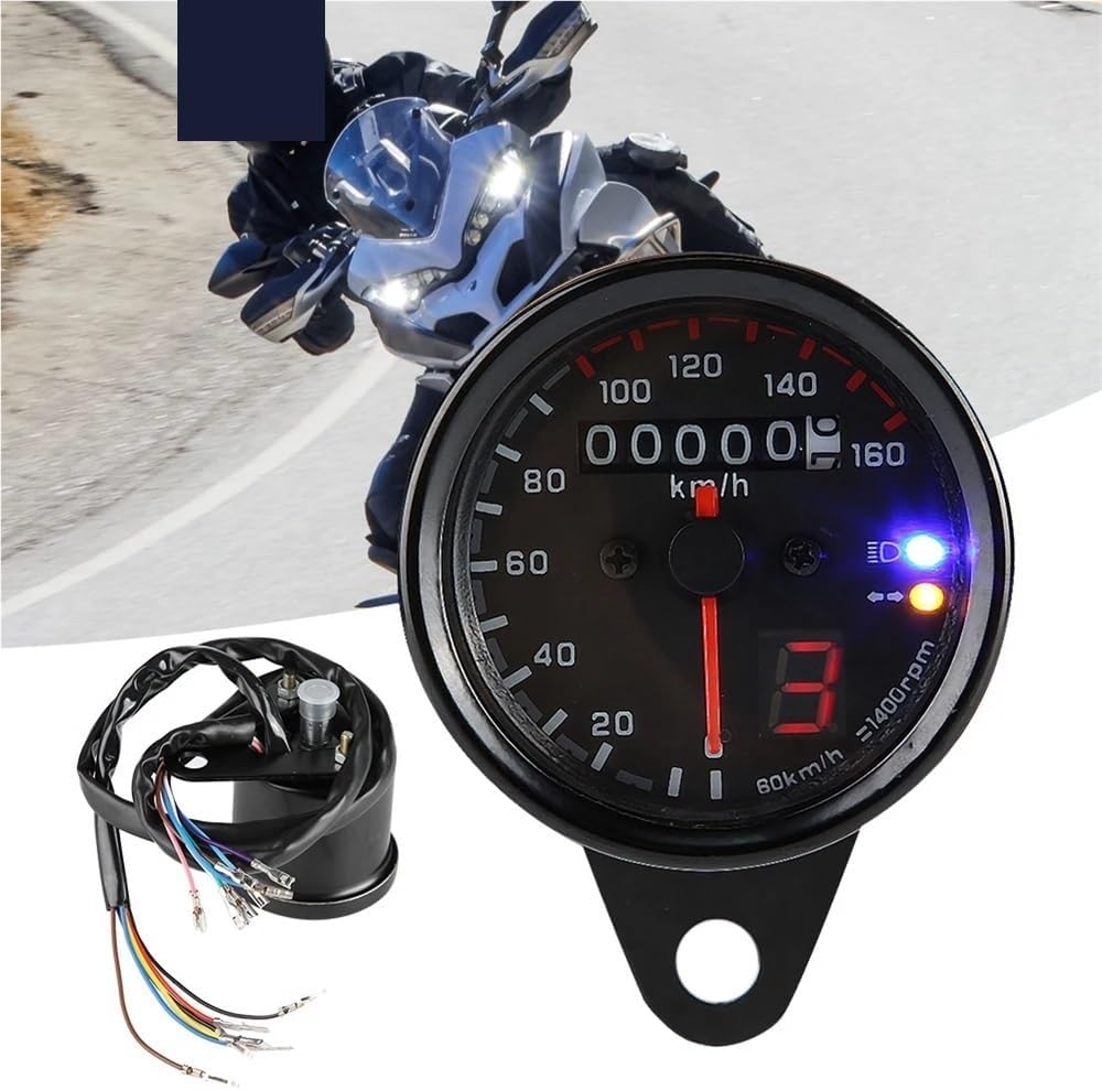 Motorcycle Odometer Gauge DC12V Universal Motorcycle For ATV LED Backlight Odometer Tachometer Miles Meter Gauge