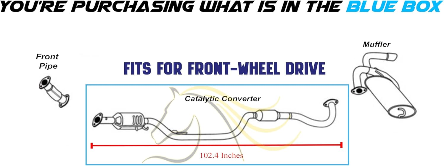 Northeastern Exhaust | Stainless Steel - EPA-Approved Exhaust Catalytic Compatible for Mitsubishi Outlander Sport 2016-2021 2.0L FWD | Automotive Replacement Part