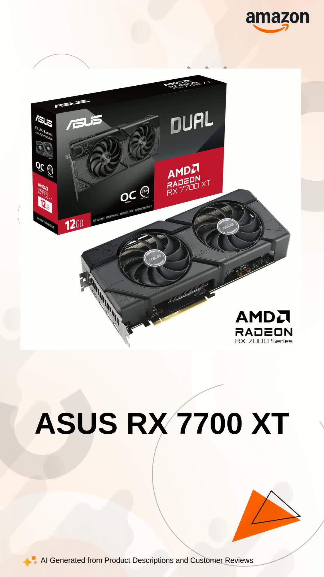 Amazon.in: Buy ASUS Dual RX 7700 XT OC Edition 12GB GDDR6 PCIe 4.0