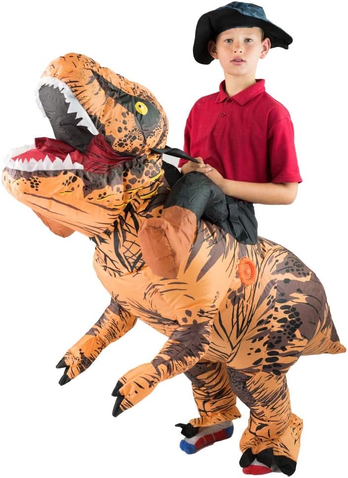 Bodysocks Fancy Dress Inflatable T-Rex Dinosaur Premium Costume for Kids