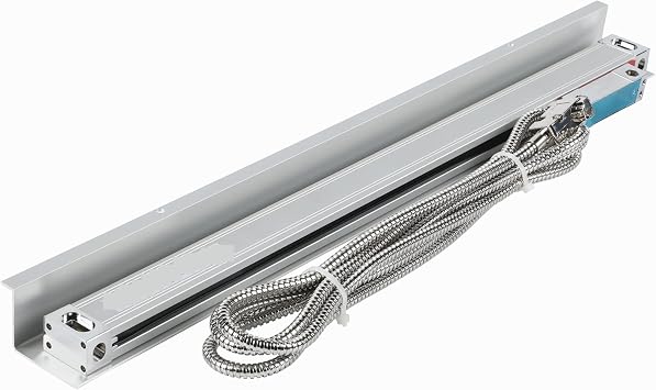 High Accuracy Linear Scale Encoder High Precision Milling Lathe Grinder DRO Linear Glass Scale 450mm-1000mm TTL 5um 5VDC Grating Ruler Encoder Sensor Displacement for Lathe Machine Milling Machine DRO