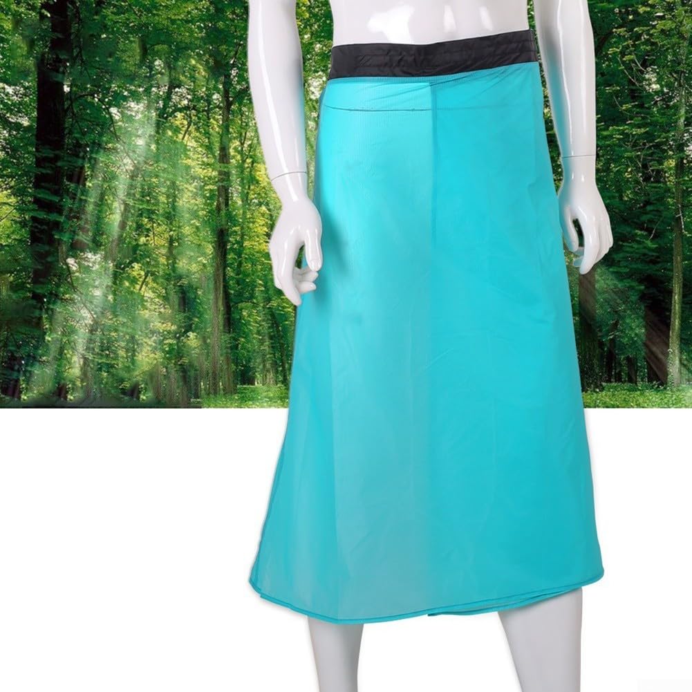 Ultraleichter Regenrock aus 15D-Nylon, wasserdicht, ideal für Camping, Wandern und Radfahrer (weiß)