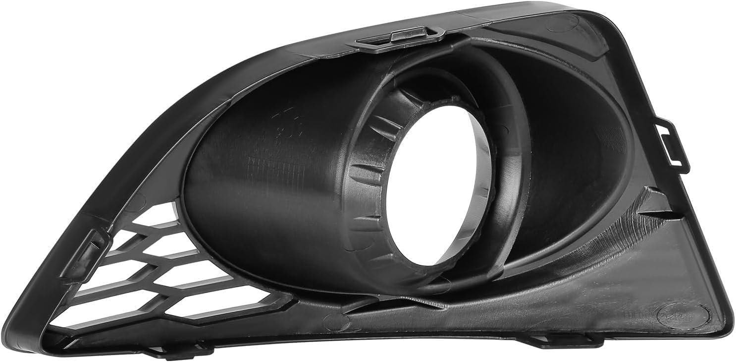 DAT AUTO PARTS Front Left Driver Side Fog Lamp Light Hole Bezel Cover Insert Replacement For 2010-2012 Ford Fusion & Hybrid Black Textured Plastic FO1038122 AE5Z17E811BA