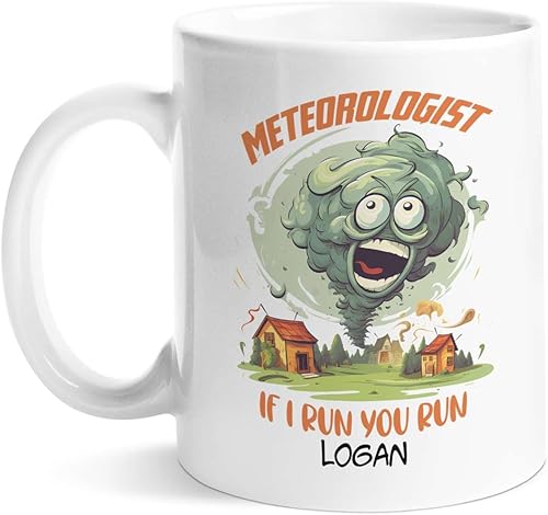 Miniatura 17 de Taza de café personalizada para meteorólogo, Taza de café personalizada con nombre, regalo único para meteorología, Taza de cerámica para amantes