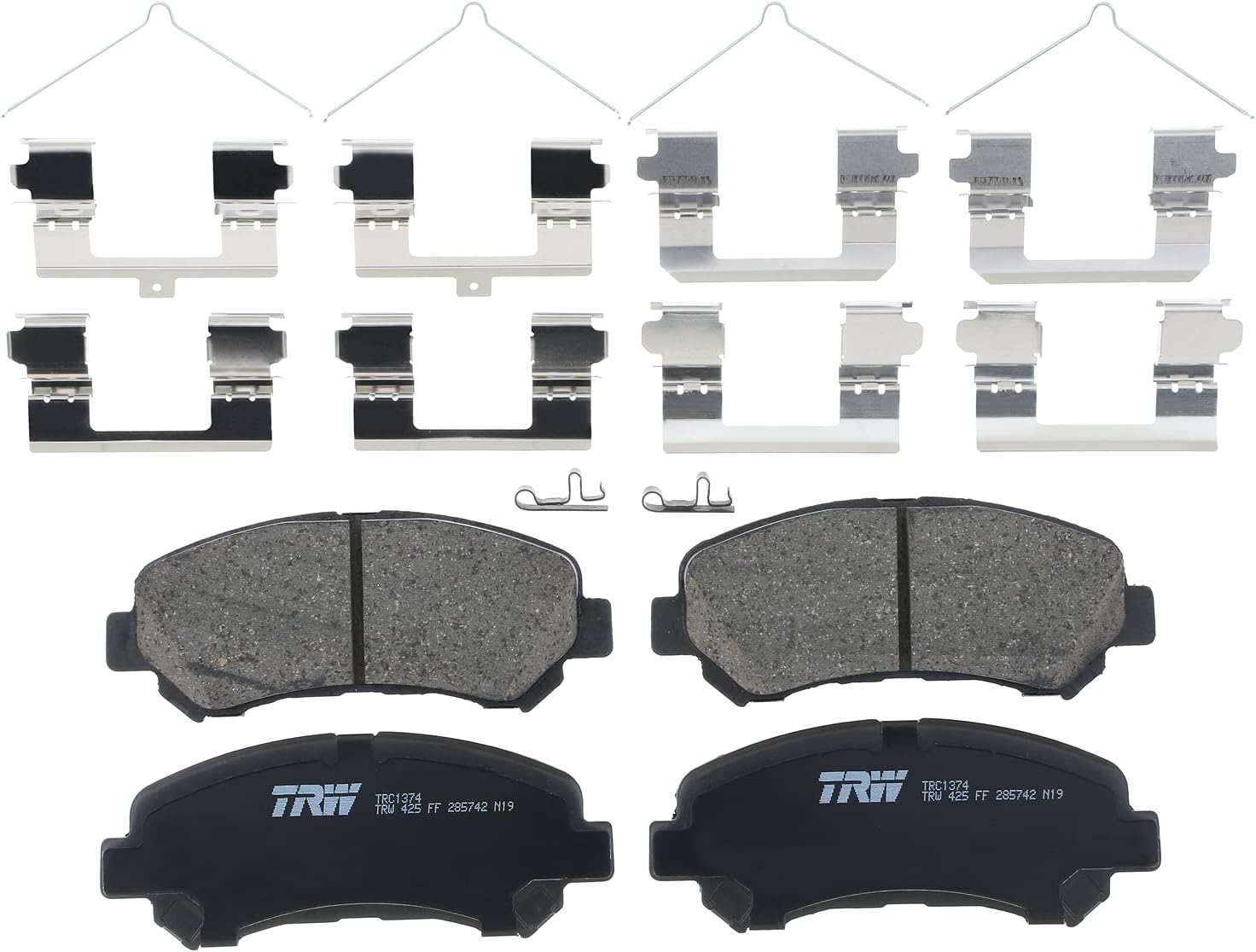 TRW Pro TRC1374 Disc Brake Pad Set For Nissan Maxima 2009-2014, Front, And Other Applications