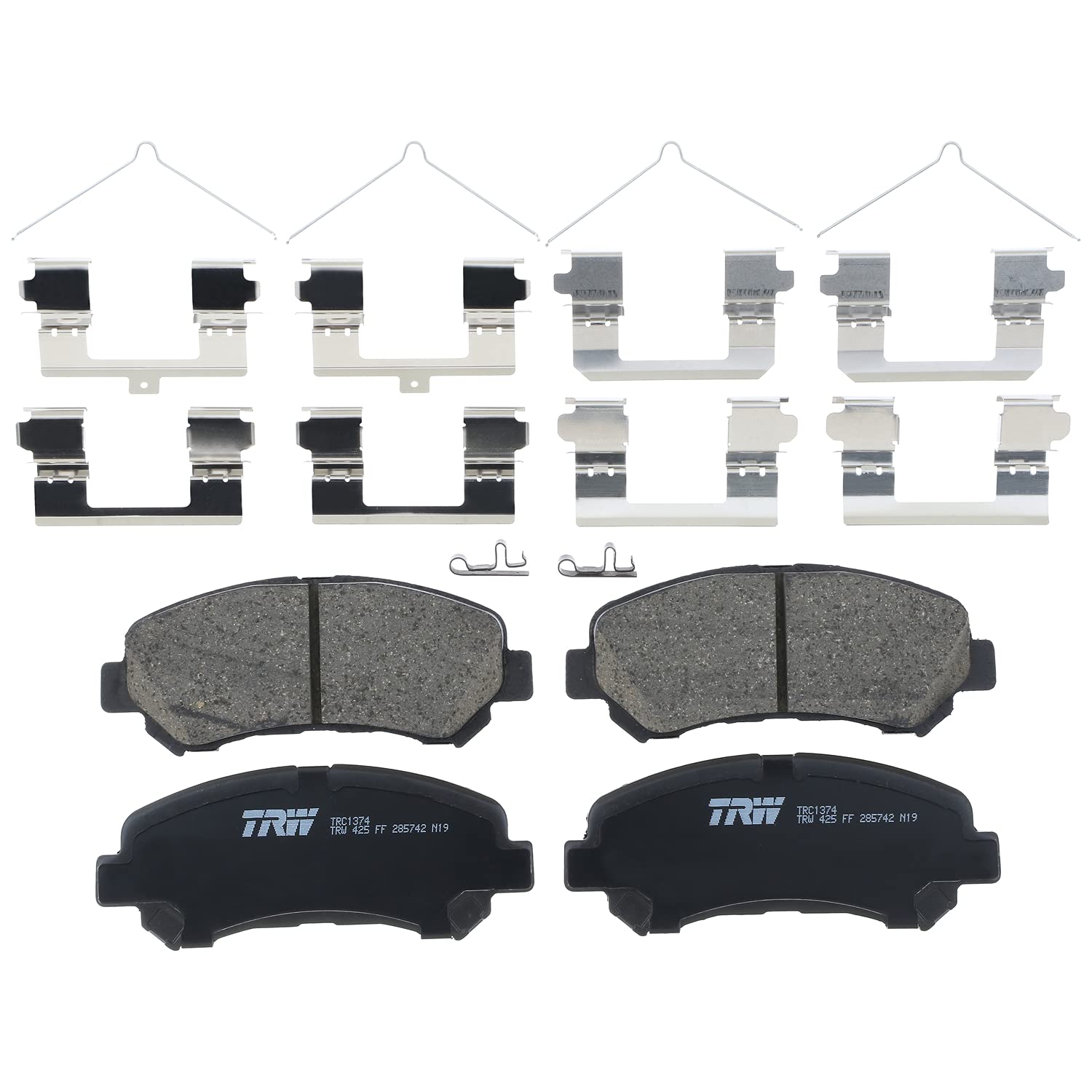 TRW Pro TRC1374 Disc Brake Pad Set For Nissan Maxima 2009-2014, Front, And Other Applications