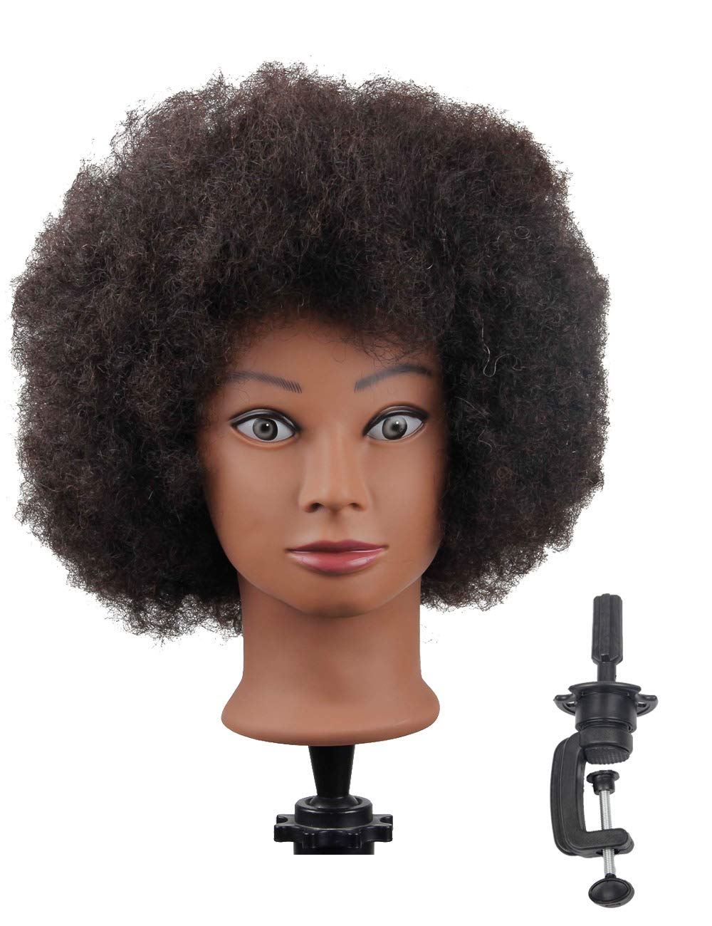 Buy African American Mannequin Head with 100 Human Hair Manican Head