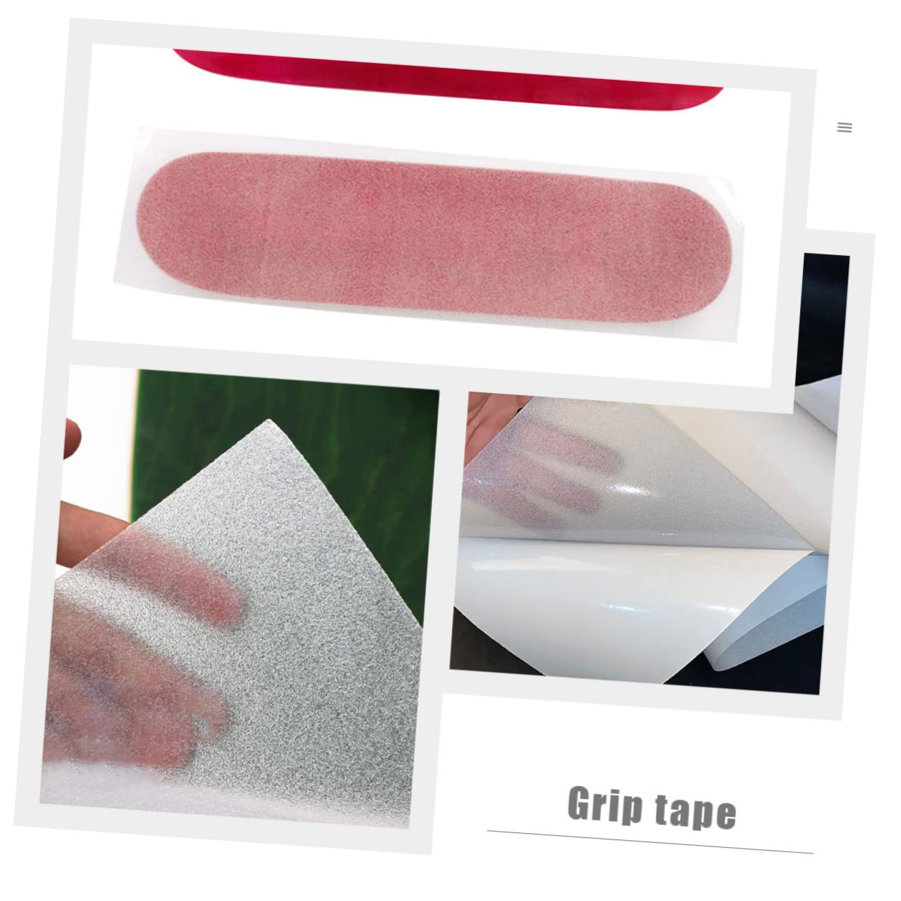 Sosoport 3pcs Professional Skateboard Tape Wear-Resistant Skateboard Decor Self-Adhesive