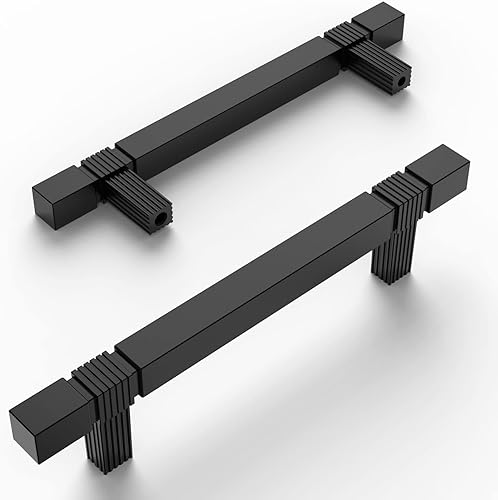 Miniatura 1 de Amerdeco Paquete de 10 tiradores de gabinete de cocina color negro mate de 3-34 pulgadas, accesorios para gabinetes, manijas de cocina, tiradores de