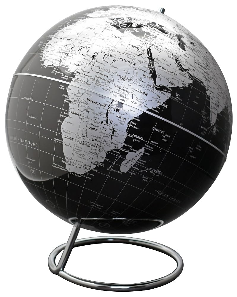 Globe terrestre WONDAY diamètre 32 cm avec pied en métal stable pour bureau