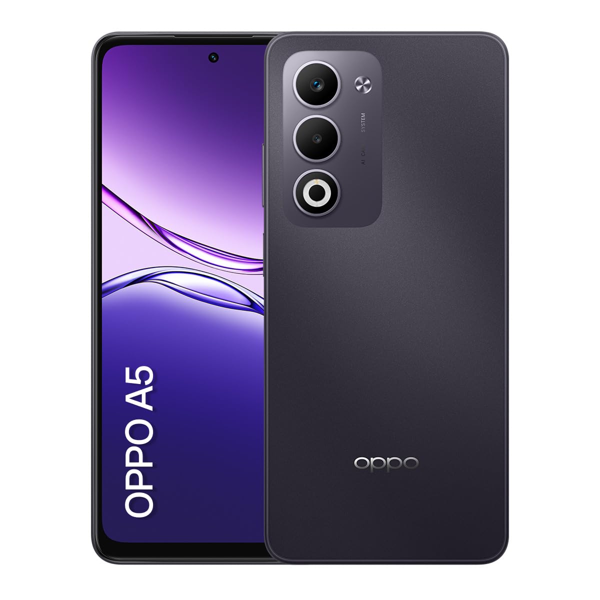 Smartphone OPPO A5 256GB 6GB Ram Bateria 6000mAh 45W 50MP AI Câmera Roxo