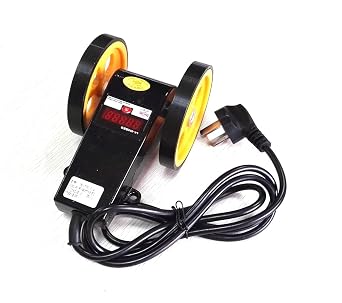 LK-90S Rolling Wheels Length Meter Counter with Control Function and Digital Display Cable with Plug, Landscape Display