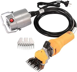 Electric Sheep Clippers, 1000W Professional Wool Shearing Machine 110V Sheep Shears with 2 Blades