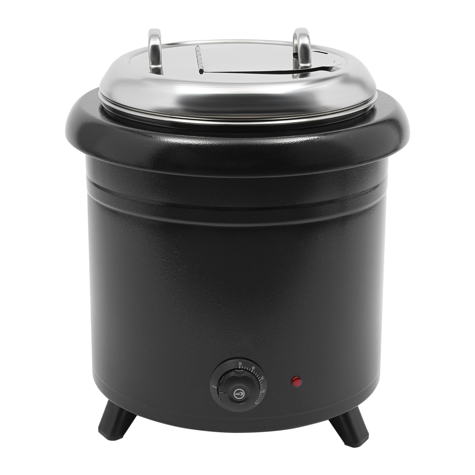 Pentola elettrica da 13 l, grande capacità, contenitore interno estraibile fino a 85 °C, contenitore per alimenti, scalda zuppe, caldaia da banco
