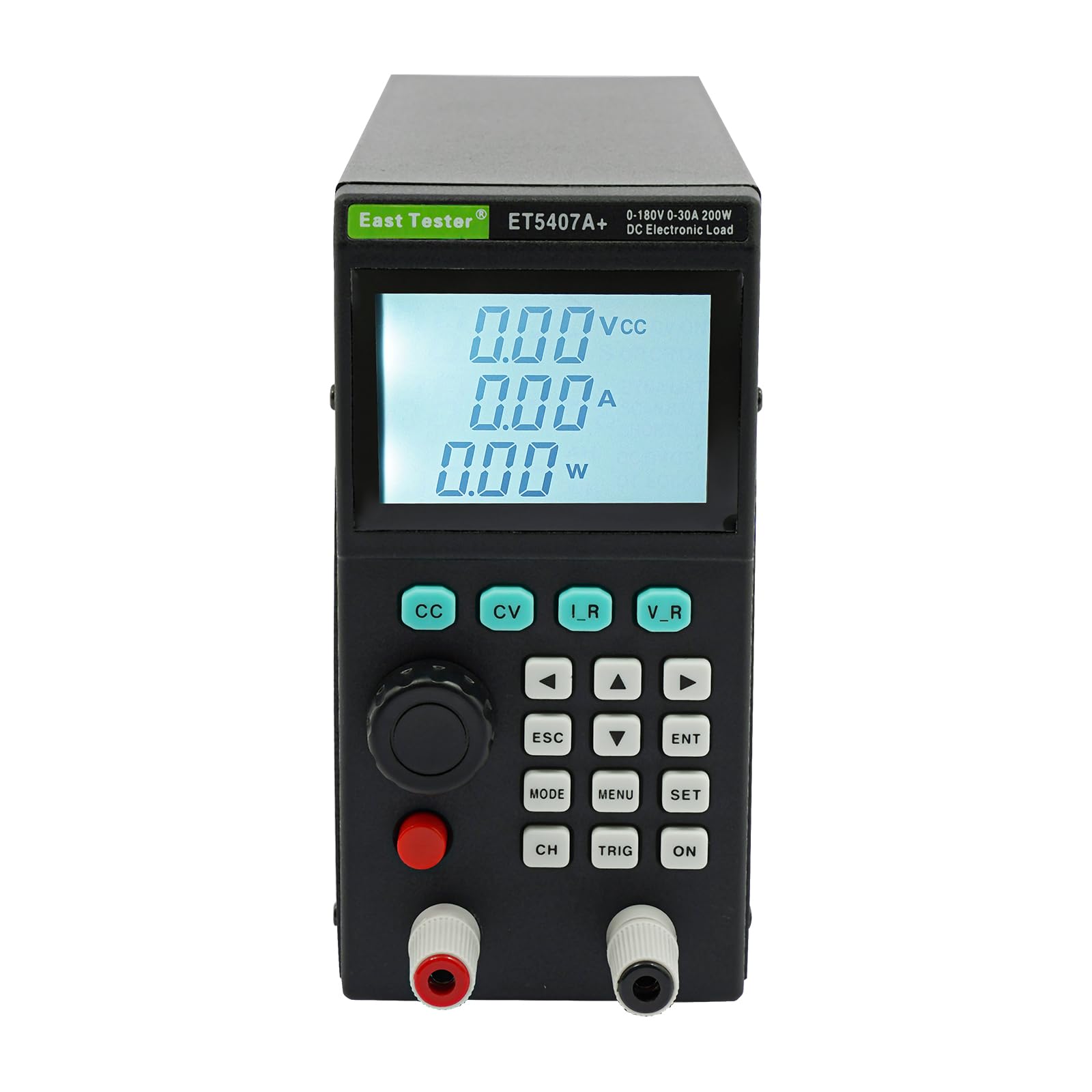 Tester di carico elettronico ET5407 A+ 200W 0-180V 0-30A Display LCD CC, CV, CR, e CP, batteria, dinamico, Sweep, elenco e cortocircuito per carichi elettronici programmabili con corrente
