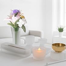 TetoTe Buddhist Altar, Hand and Hand: Jodo Shinshu Buddhist Altar Set, 10 Piece Set, Tapestry Glass, Buddhist Tools Set, Rice Container, Rice Water Stand, Square Incense Burner, Flower Candle Stand