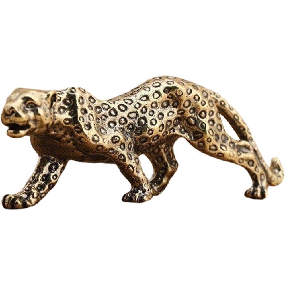Amazon.co.jp: 真鍮チーター 置物 ウォーキングチーター 置物