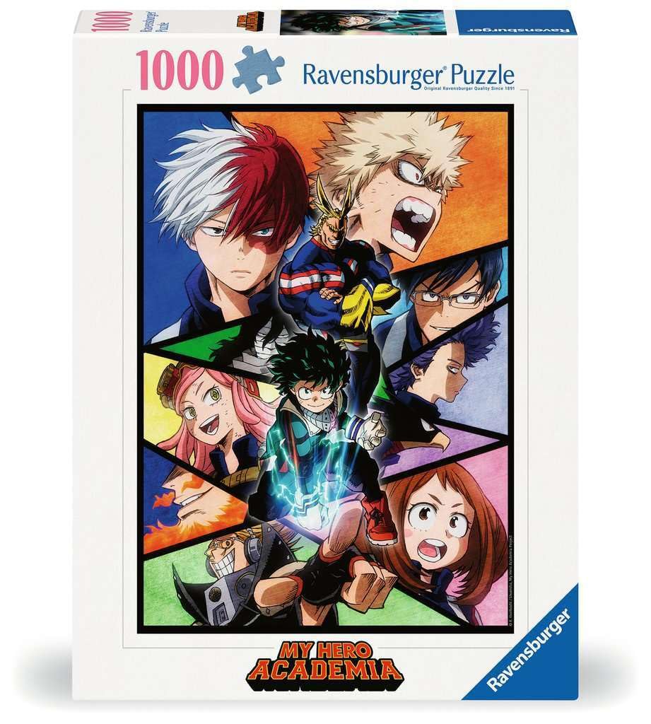 Ravensburger - Puzzle 1000 Pezzi My Hero Academia | Puzzle Adulti E Bambini Con Una Misura Di 70x50 Cm | Regalo Per Adulti E Bambini Da 14 Anni E Più | Puzzles Ravensburger