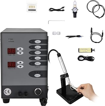 Jewelry Welder,Pulse Arc Welder Permanent Jewelry,Spot Welding Machine Adjustable 50-600a, Material Thickness Ranges from 0.8 to 3mm,Weldable Solid Gold, Aluminum