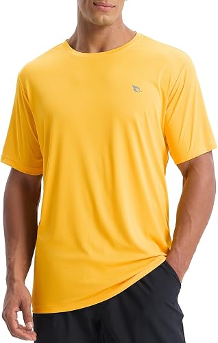 Baleaf T-shirt de sport pour homme - Pour la natation, UPF 50+ - T-shirt d’entra