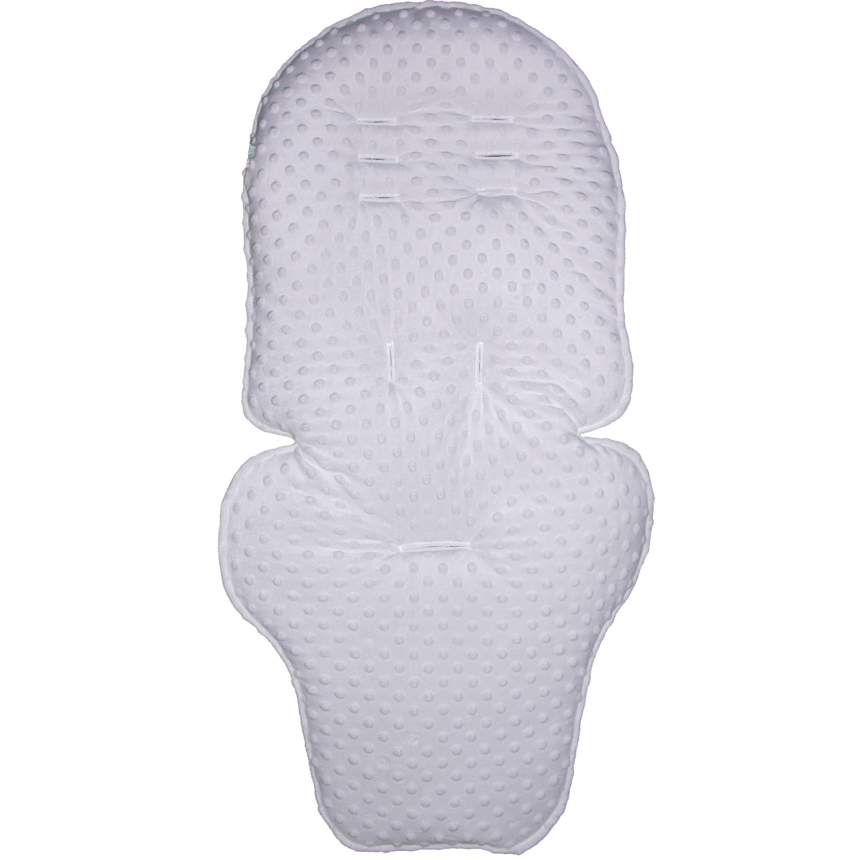 Jillyraff White Dimple Fleece Padded Seat Liner Designed to fit Mamas & Papas Ocarro Pushchairs