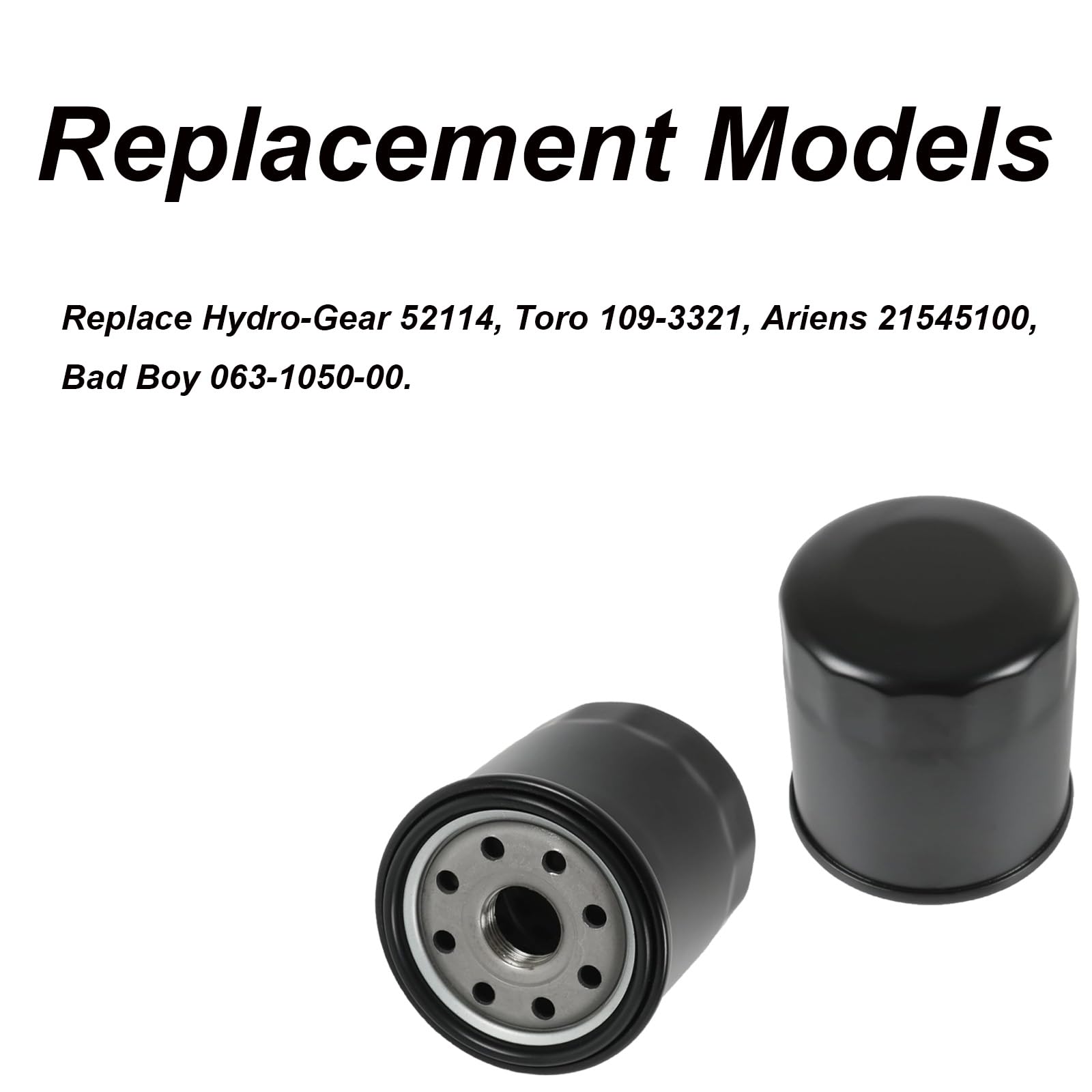 4 filtros de aceite 109-3321, piezas de repuesto para cortacésped, accesorios de motor compatibles con Hydro-Gear 52114, Ariens 21545100 y Bad Boy 063-1050-00