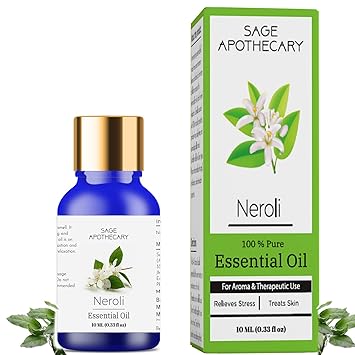 Sage Apothecary 100% Pure Natural Neroli Essential Oil - 10 ML