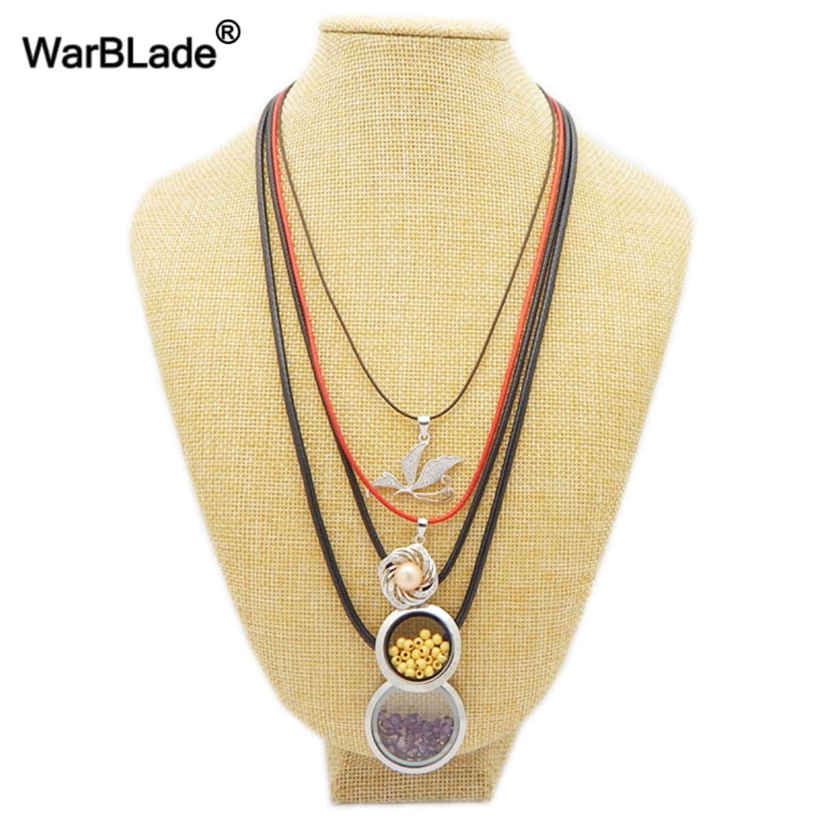 NARENDRA Corda Per Collana Corda In Pelle Nera Corda Di Cera Catena Di Pizzo Fibbia Rotante In Acciaio Inossidabile Per Collane Fai-da-Te Bracciale Alla Ricerca Di Gioielli-Marrone 2mm,50cm - Foto 13