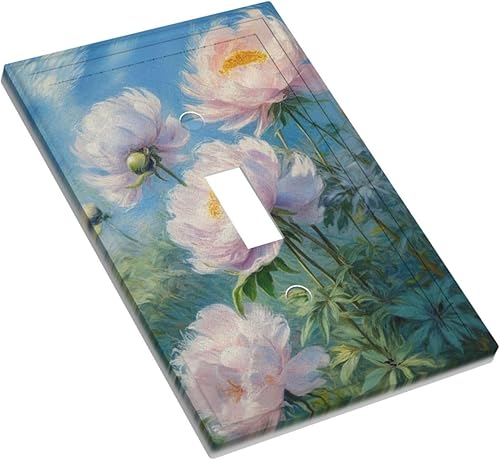 Miniatura 3 de Decorativo Arte Interruptor de Luz Cubiertas de Pintura al óleo Estilo Flores Placa de Pared de Interruptor de Interruptor Decorativo Placa de