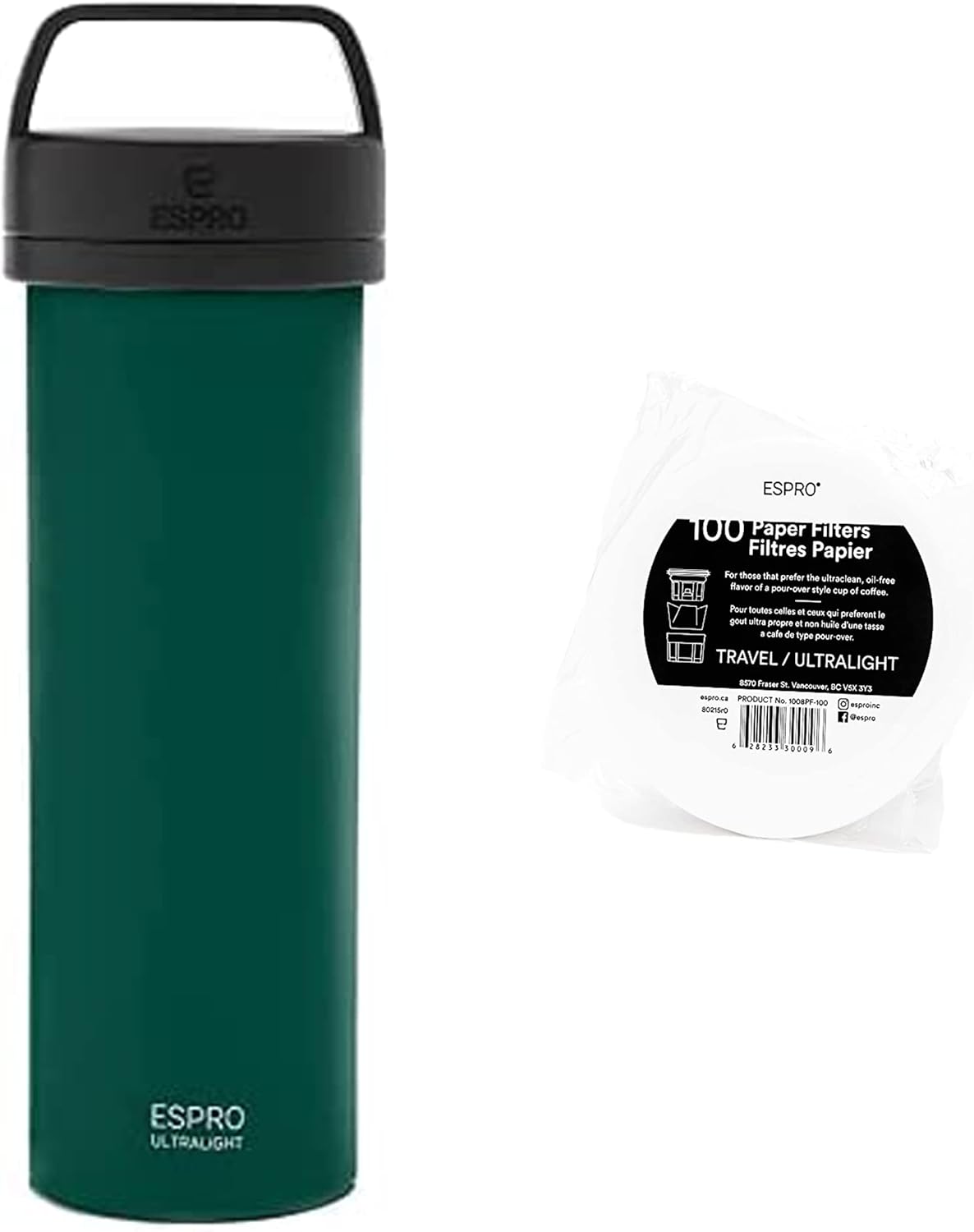 ESPRO P0 Ultralight French Press Double Walled Stainless