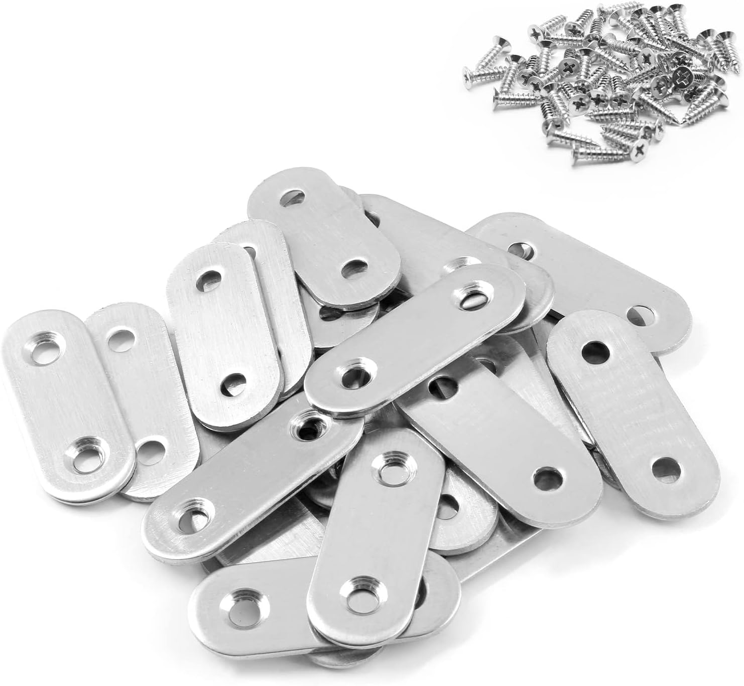 30Pcs Stainless Steel MLK 40mm/1.6 Metal Joining Plates Heavy ...