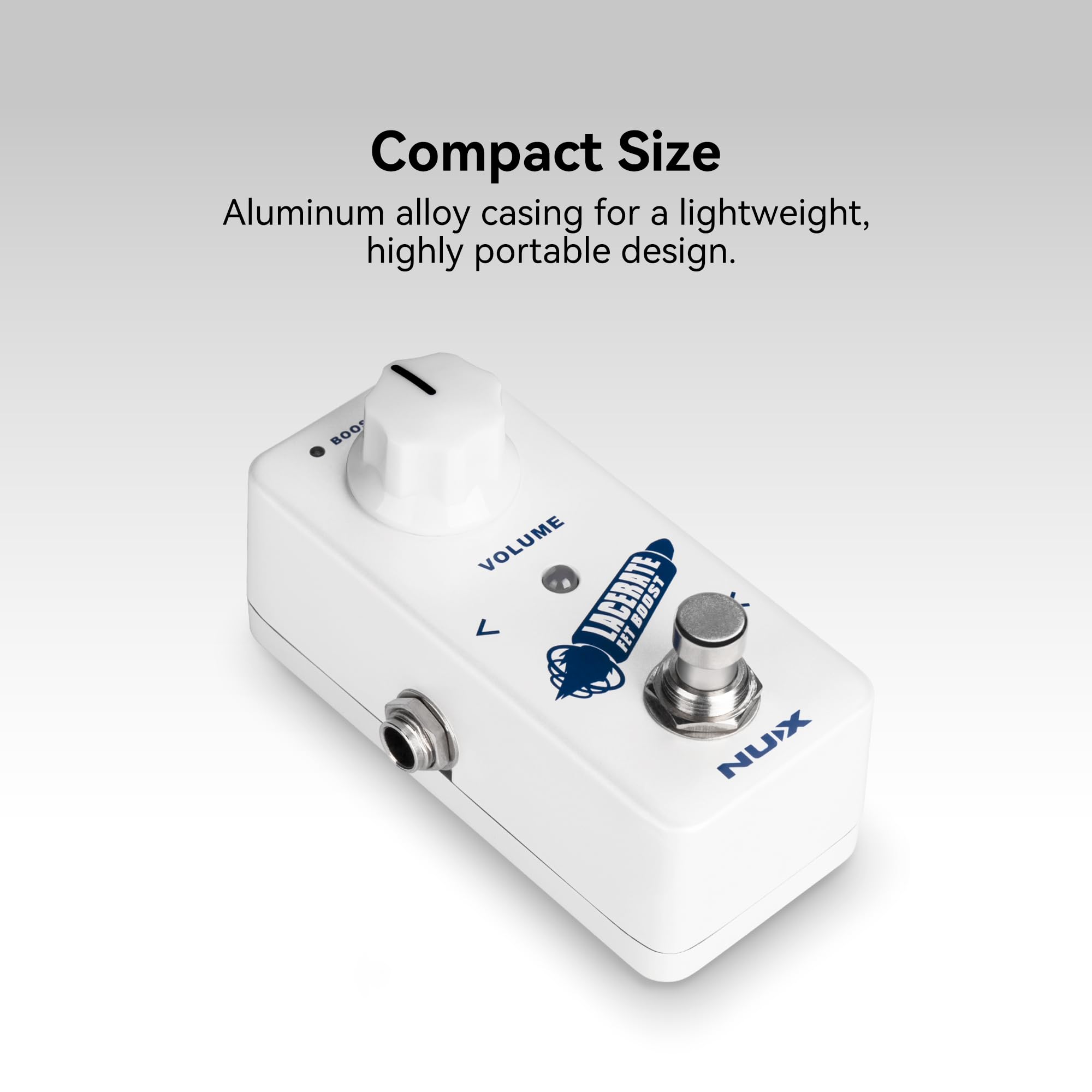 Amazon.com: NUX Lacerate Mini Booster Guitar Boost Pedal, Dual FET