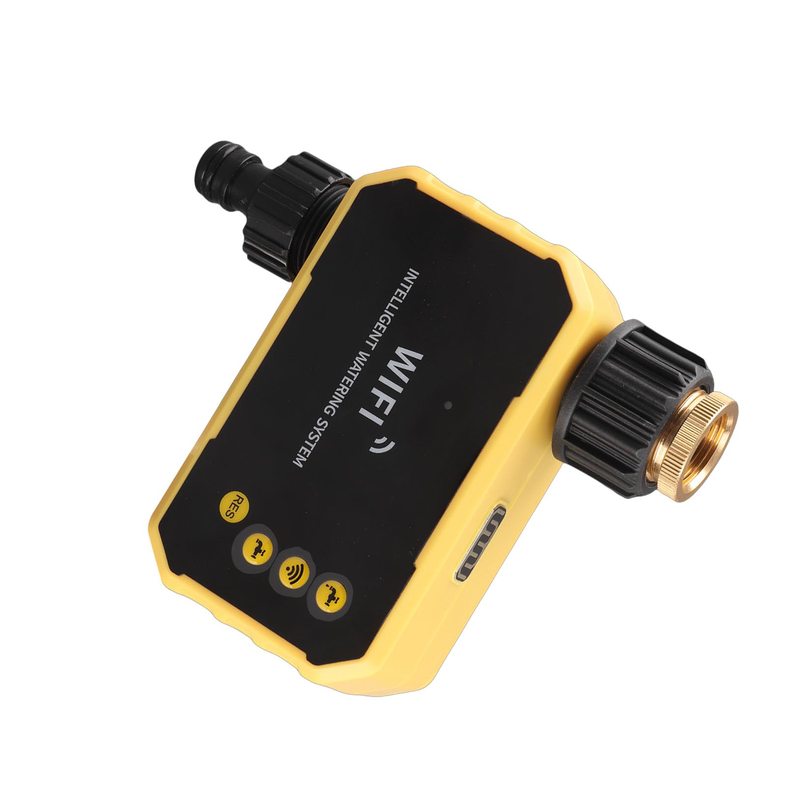Generic Timer Irrigatore Intelligente WiFi con Pannello Solare, Timer per Irrigazione da Esterno Ad Alta Efficienza Energetica per Parete Verde Domestica, Materiale ABS