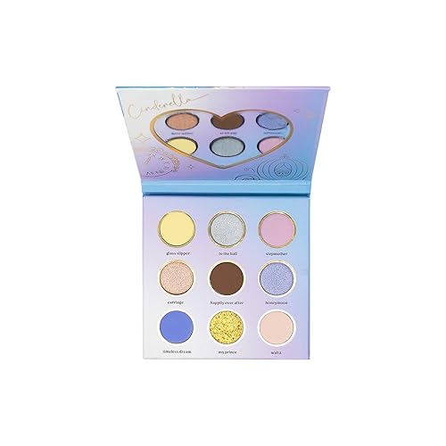 Miniatura 2 de The Crème Shop Paleta de sombras de ojos de princesas de Disney, 9 tonos cautivadores para looks del día a la noche, belleza pigmentada y duradera