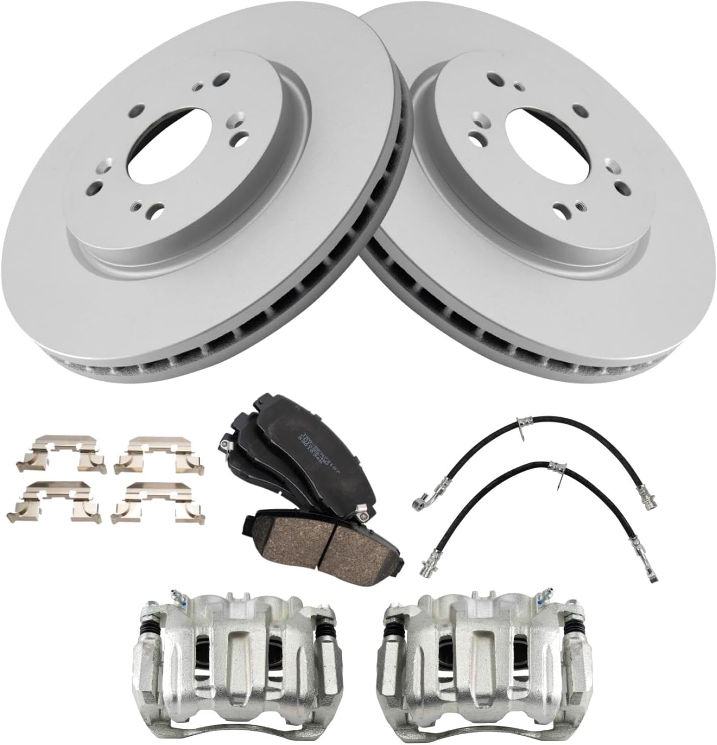 TRQ Front Brake Pad & Rotor Kit for 2007-2011 Honda CR-V