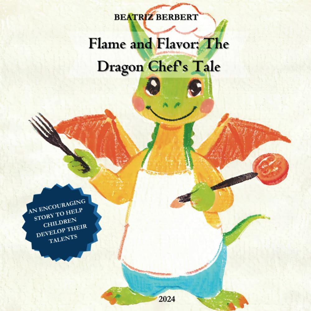 Flame and Flavor The Dragon Chef's Tale - An Encouraging Story For Children - Emotional Development For Kids - Self-Confidence For Children - Inspiring Story - Easy Reading - Rhyming Story