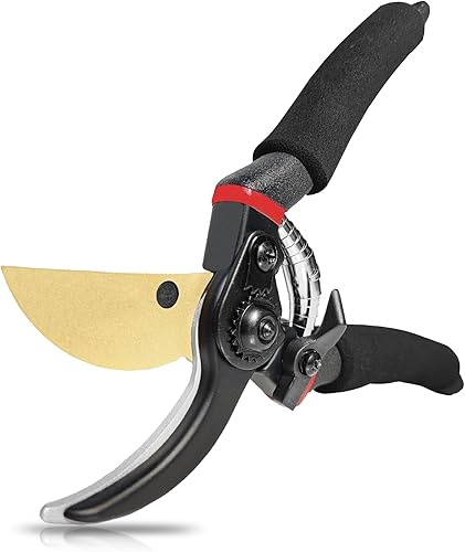 Miniatura 2 de Tijeras de podar de derivación de 8.5 pulgadas para jardinería, herramientas de tijeras de jardín, podadoras de mano resistentes para ramas de