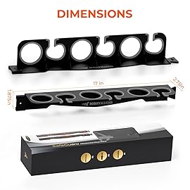 KastKing SafeGuard Fishing Rod Holder for Garage, Wall or Ceiling Mounted Fishing Rod Rack Storage Organizer, Fishing Pole Holder Holds 12 Rods or Combos in Less Than 36 Inches